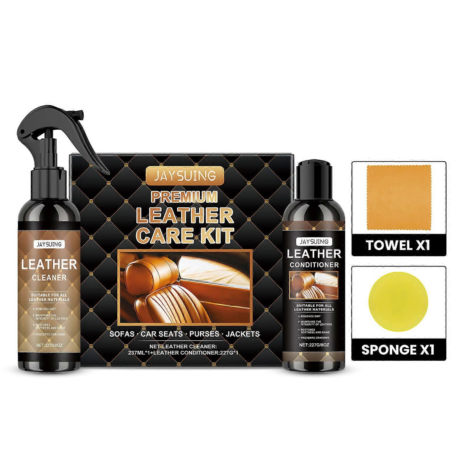 Leather Care Set Contains Detergents: Sodium Lauryl Ether Sulfate