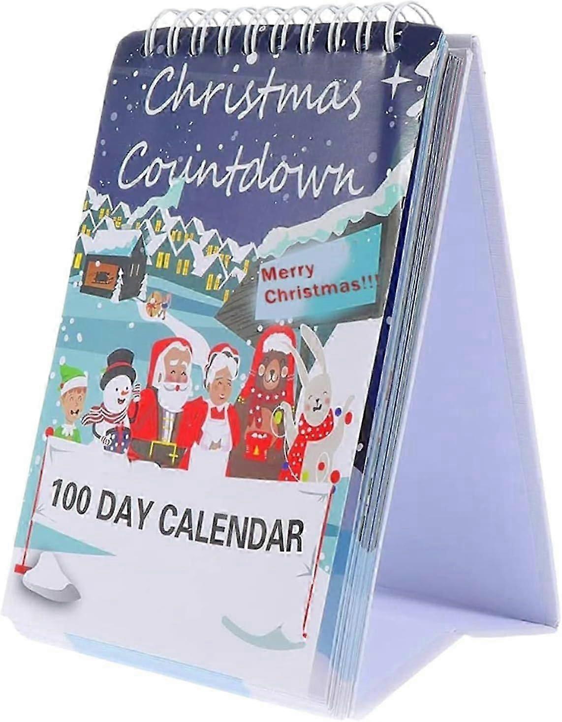 Christmas Advent Calendar 2025 for 100 Days,100 Day Christmas Countdown Calendar 2025, Desktop Advent Calendar for Xmas Decorations,Home Office Room D