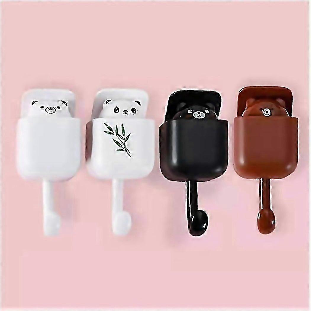 For 4 Pack Cute Hooks Selfadhesive For Keys Coats Bathrobes And Towels