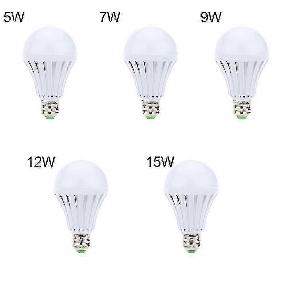 LED E27 Energy Saving Rechargeable Intelligent Light Bulb Lamp Emergency Lights