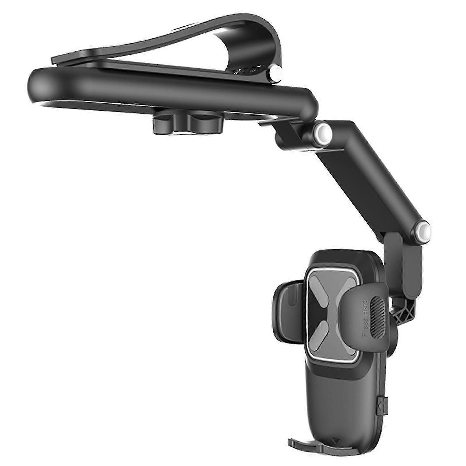 Sun Visor Phone Holder, Multi-Function Car Mount Compatible with Most Cell Phones