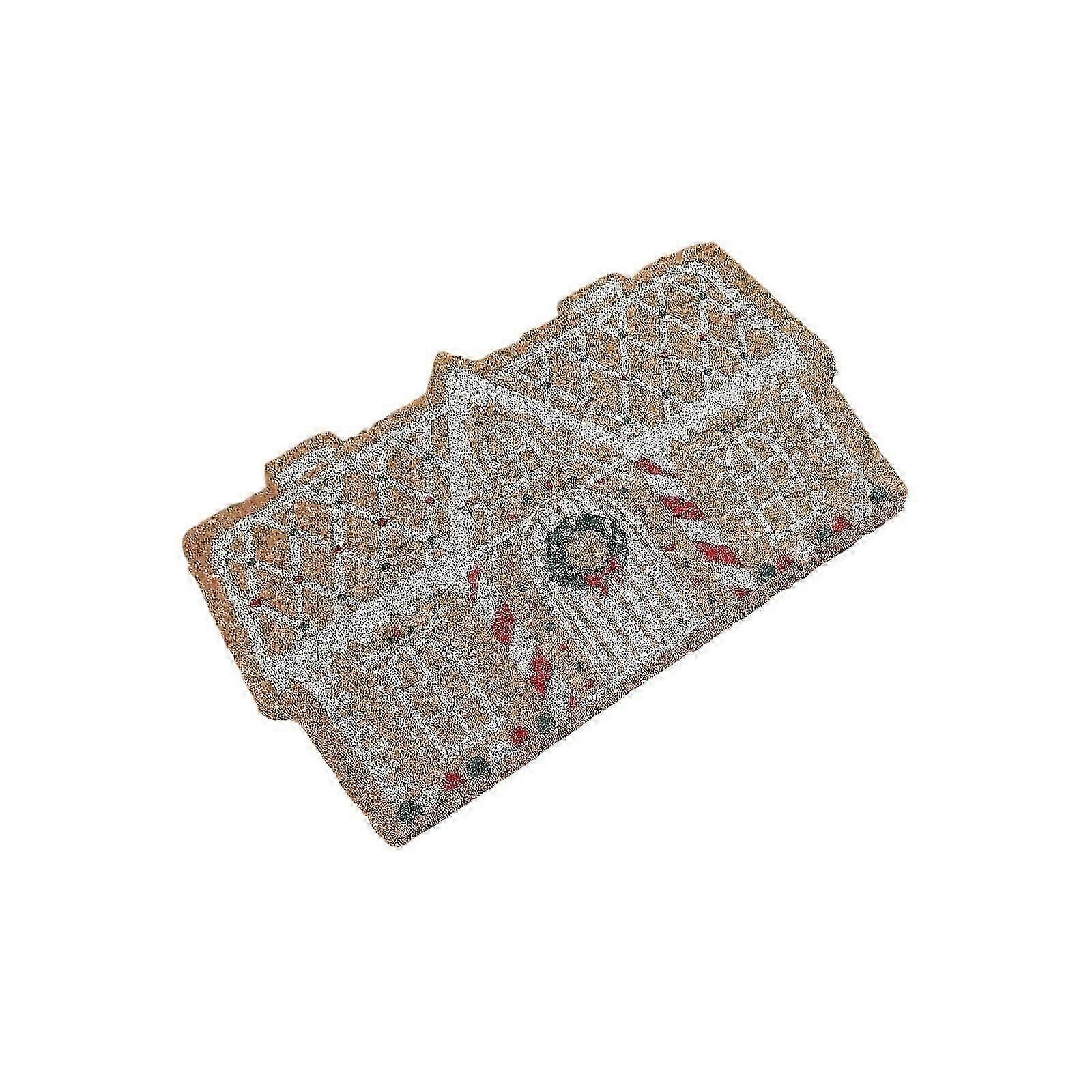 christmas decorations Brown Mat Door Christmas Gingerbread Welcome Mat For Front Door Carpet Gingerbread Christmas Decoration For Entrance