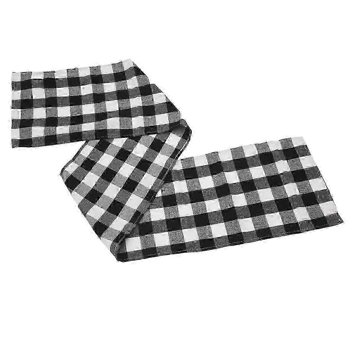 Christmas Party Table Runners: Check Table Decor for Home Events