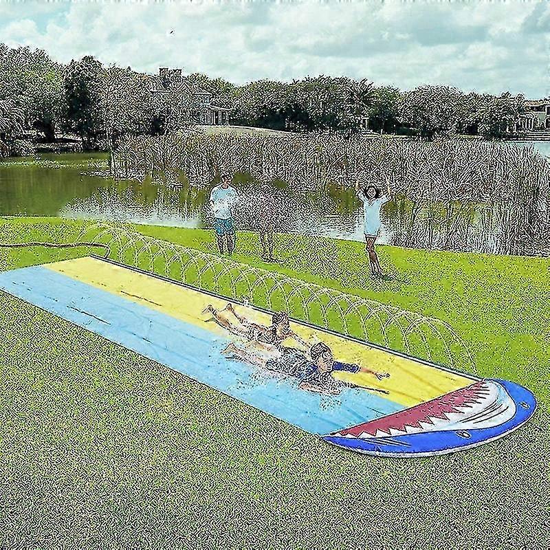 PVC Water Spray Shark Slide Without Surfboard