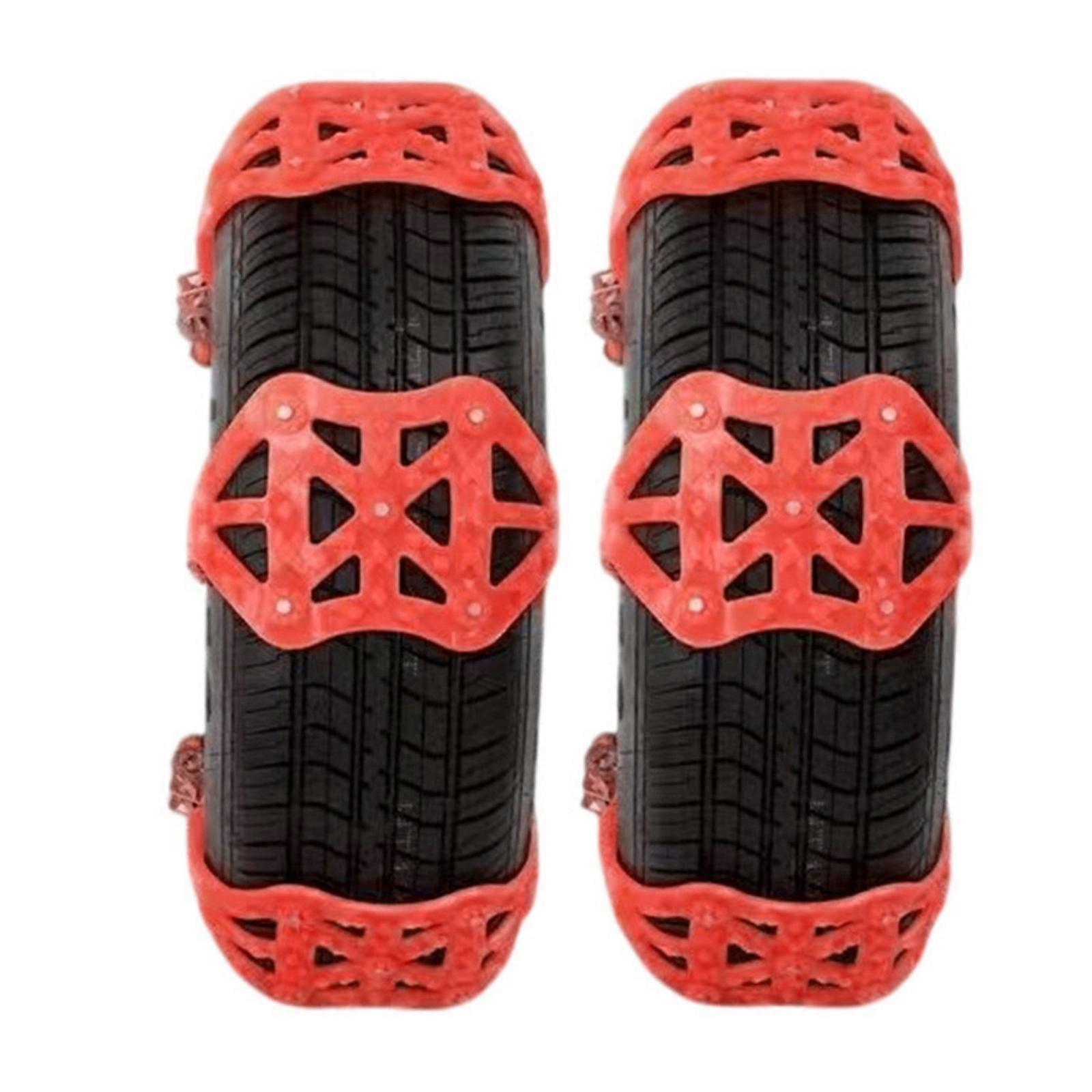 Set Of 4 Global Auto Snow Fetters Not Damaging Installation Constant Pull For Sedan SUV 165 245mm Tires Multicolor