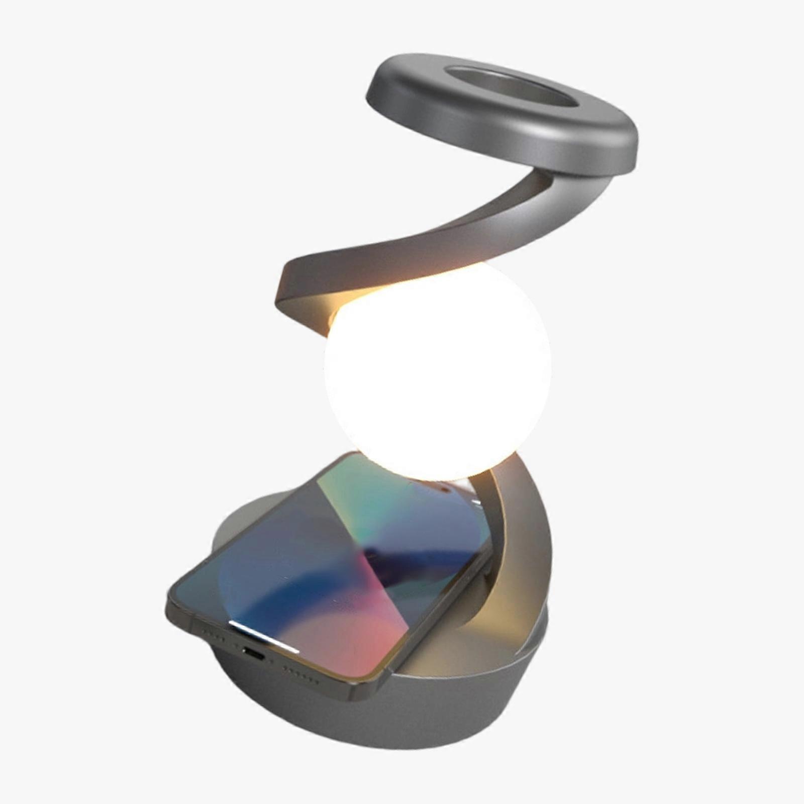 Auto Illuminating Hovering Desk Lamp Continuous Shade Thin Transportable Bedlight For Bedroom Study Multicolor