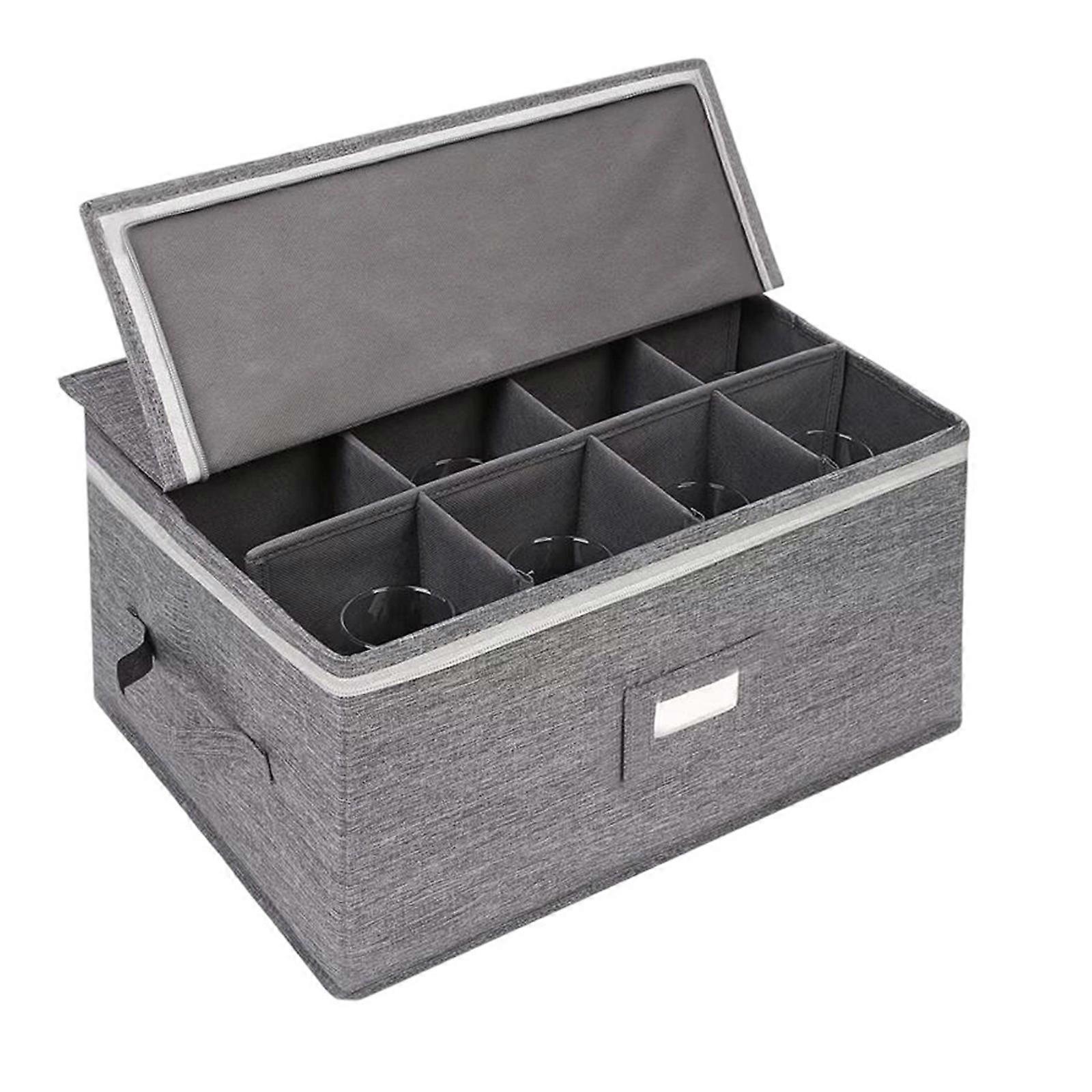 Perspective Wine Glass Storage Structure 12 Individual Protective Compartments Additional University Fabric Household Bar Management Multicolor