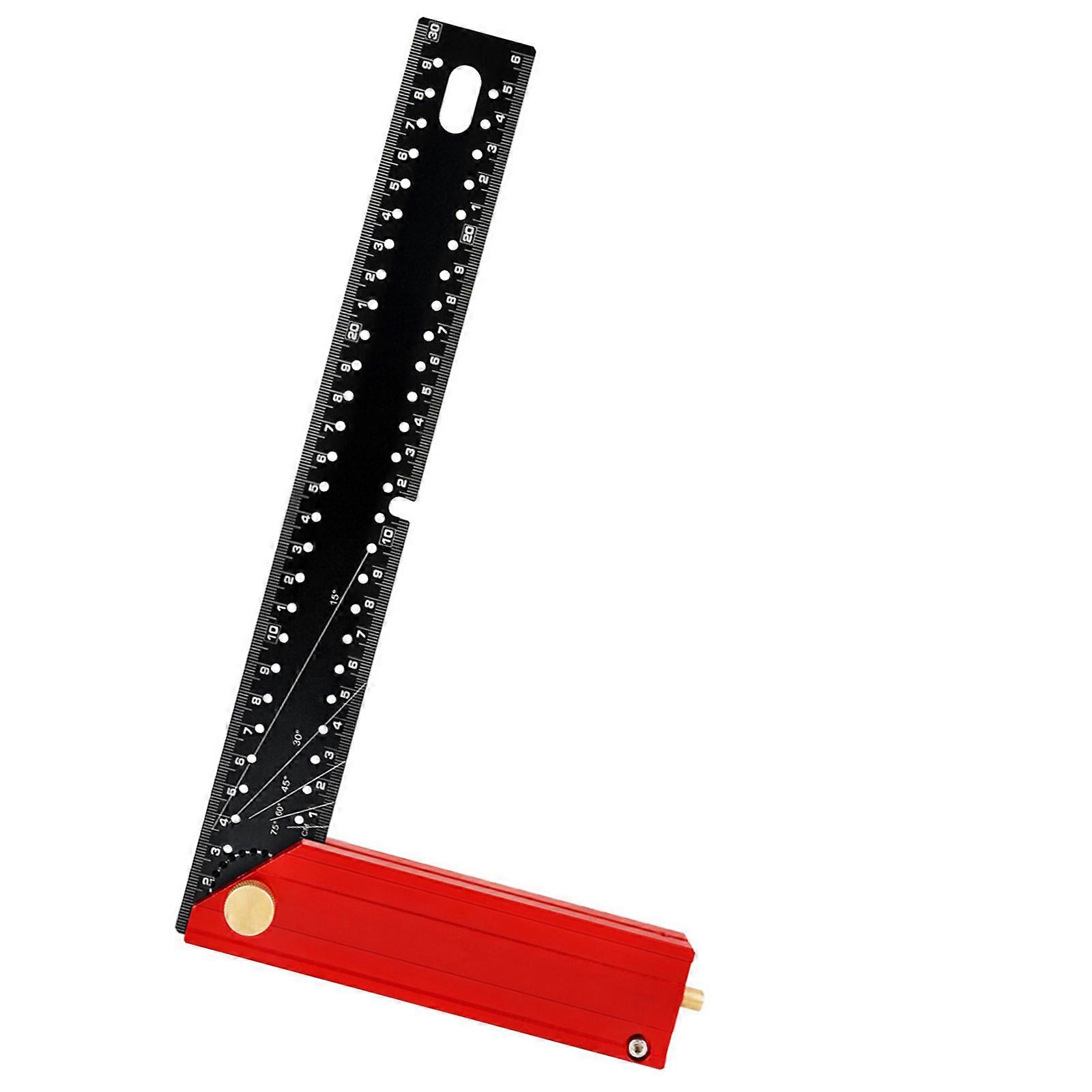 L-Shaped Precisions Square Right Angles Ruler Positioning and Marking Ruler For Carpentry And Construction Multicolor