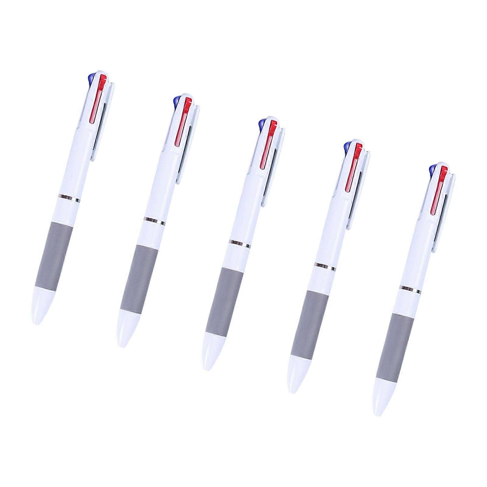 3/5/10Pcs Multicolor Pen 3-Color-in-1 Pen Multicolored Ballpoint Pens for Color Coding Writing Drawing Journaling  White