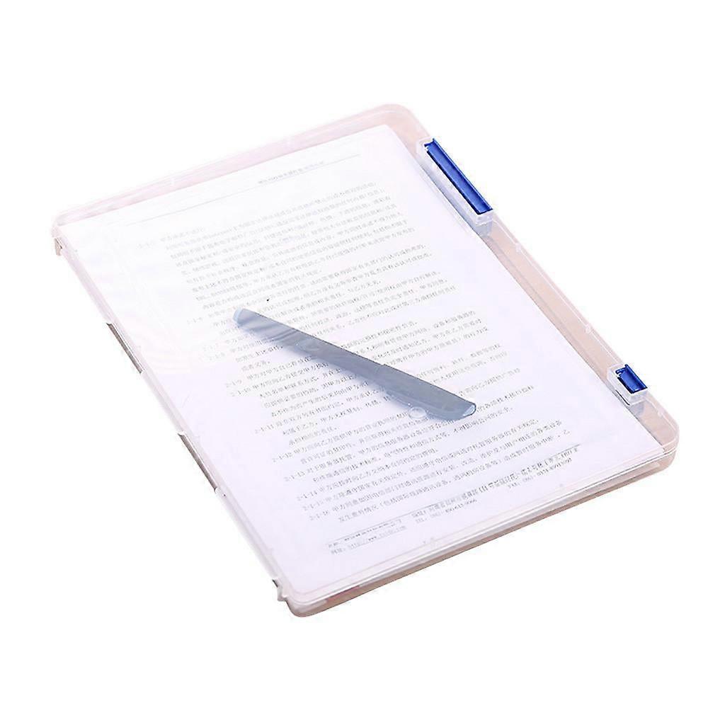 Clearance! EQWLJWE A4 Transparent Storage Box Clear Plastic Document Paper Filling Case File