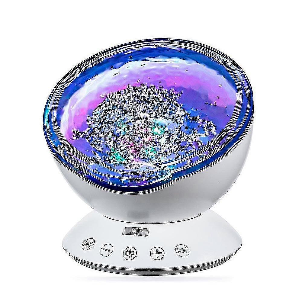 Projecteur de veilleuse pour enfants Led Bright Autism Calming Sensory Sealight Blk, 7 modes d'éclairage, couleur Mar.3.27-hy blanc