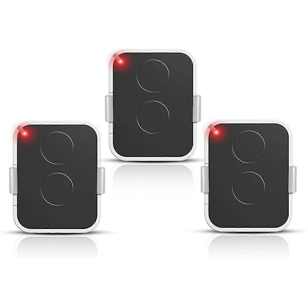 3pcs 2 Channels 433.92MHz Rolling Code Gate Remote Control - Replacement for ON1E,ON2E,ON4E -for Gat