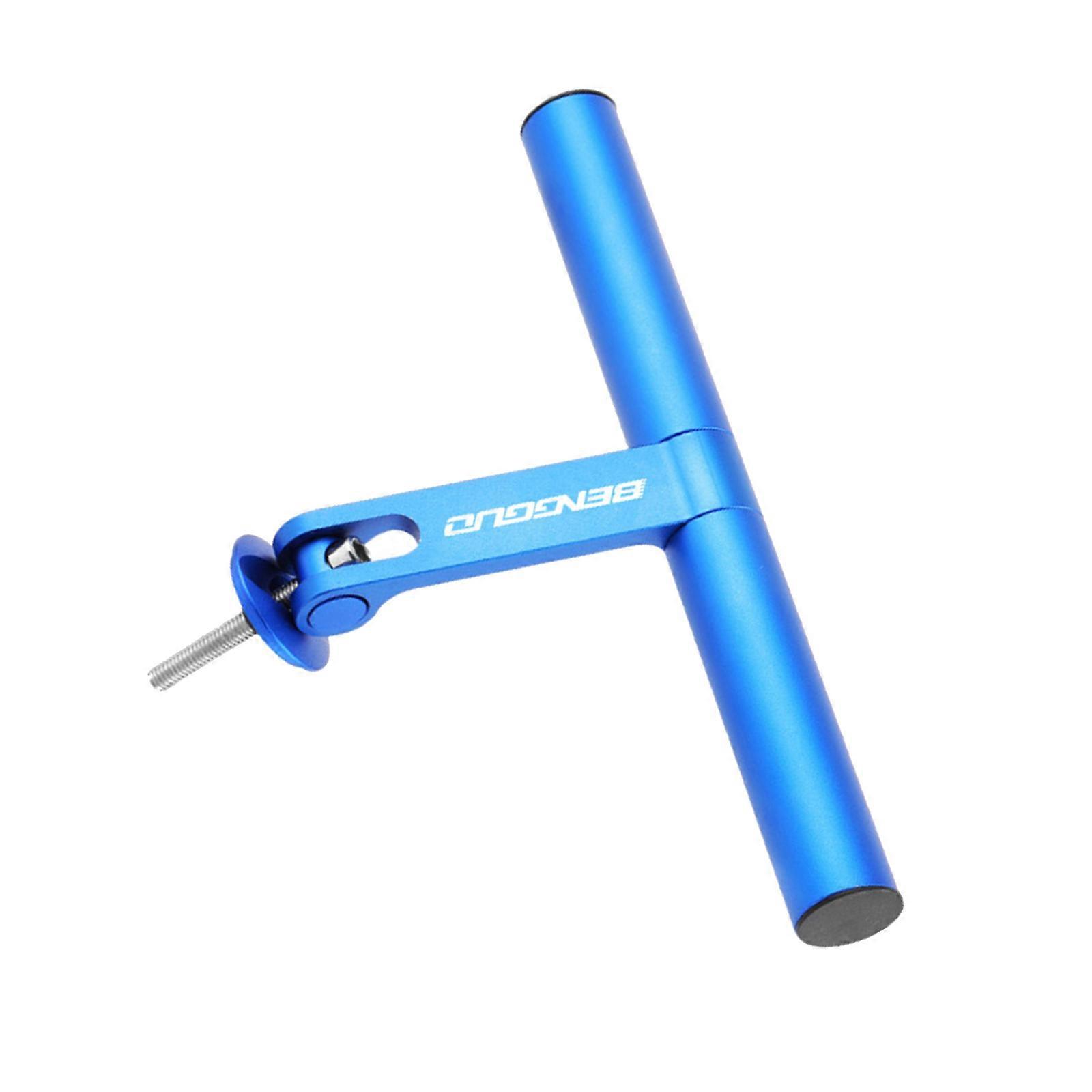 Aluminum Alloy Handlebar Extensions for Bicycles & Motorcycle Bike Handlebar Extender with Double Mounting Clamp Bracket  Blue