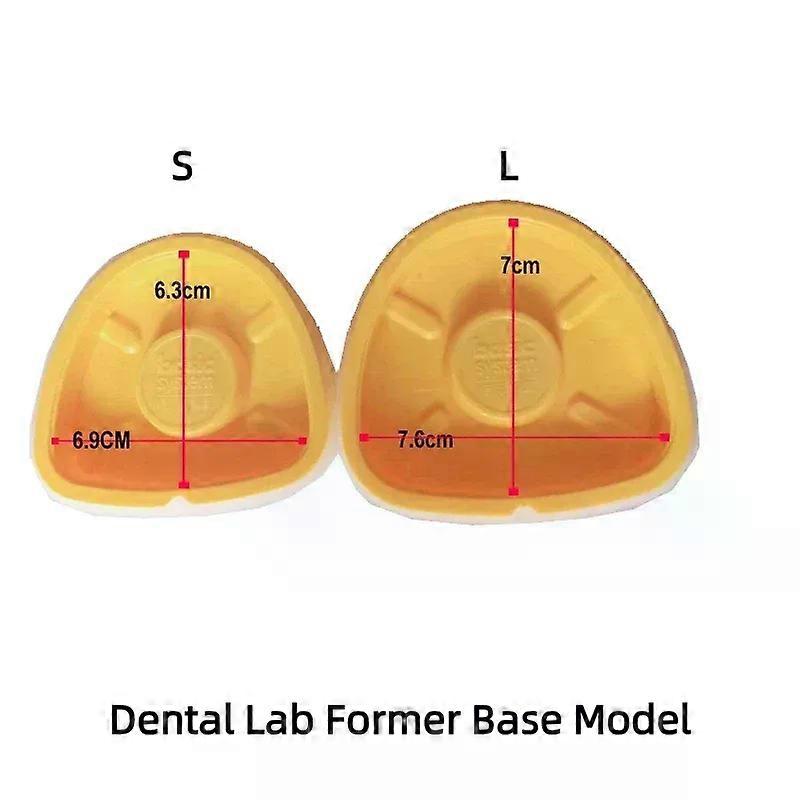 2PCS Dental Denture Magnetic Base Case Upgrade For Plaster Model Work Pouring Model