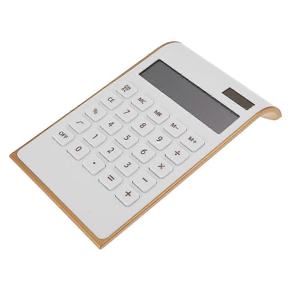 Gold Office Supplies Portable Solar Calculator Basic Calculators Desktop Speaker