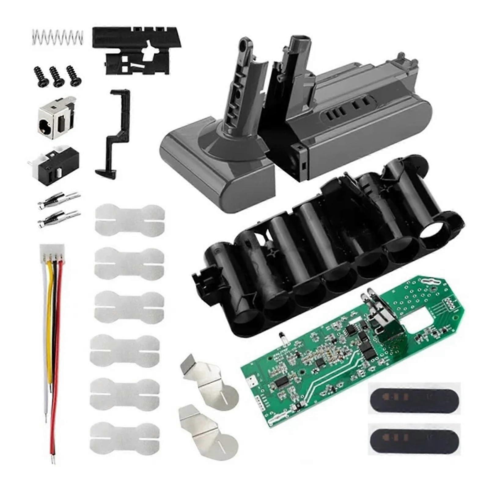 Battery Plastic Case Charging Protection Board PCB for Compatible V10 25.2V Cordless Vacuum Cleaner 1pcs