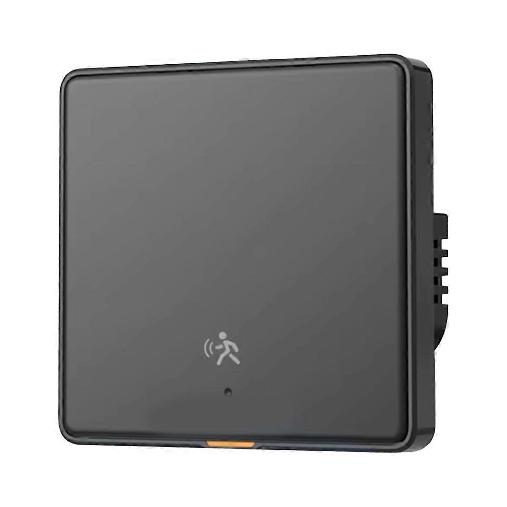Tuya ZigBee 3.0 Smart Light Switch with 6M Radar Human Motion Detection Alarm Sensor No/Need Neutral Wire Switch Black