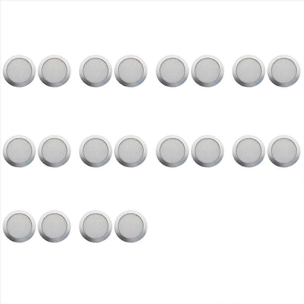 20X Ceiling Speaker Grille, 4-Inch Ceiling Embedded Audio Speaker Grille(Silver)