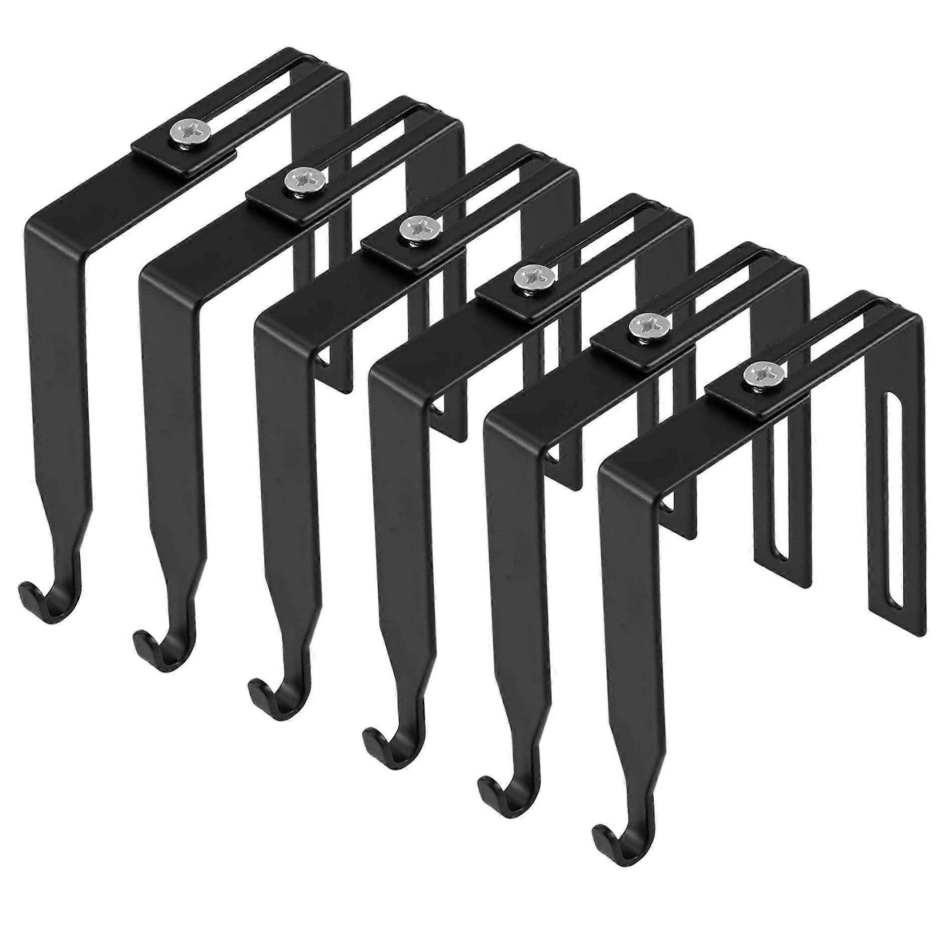 5 Pack Outdoor String Light Hooks Adjustable No Drill Concrete Wall Hangers for Rope Lights and Cables