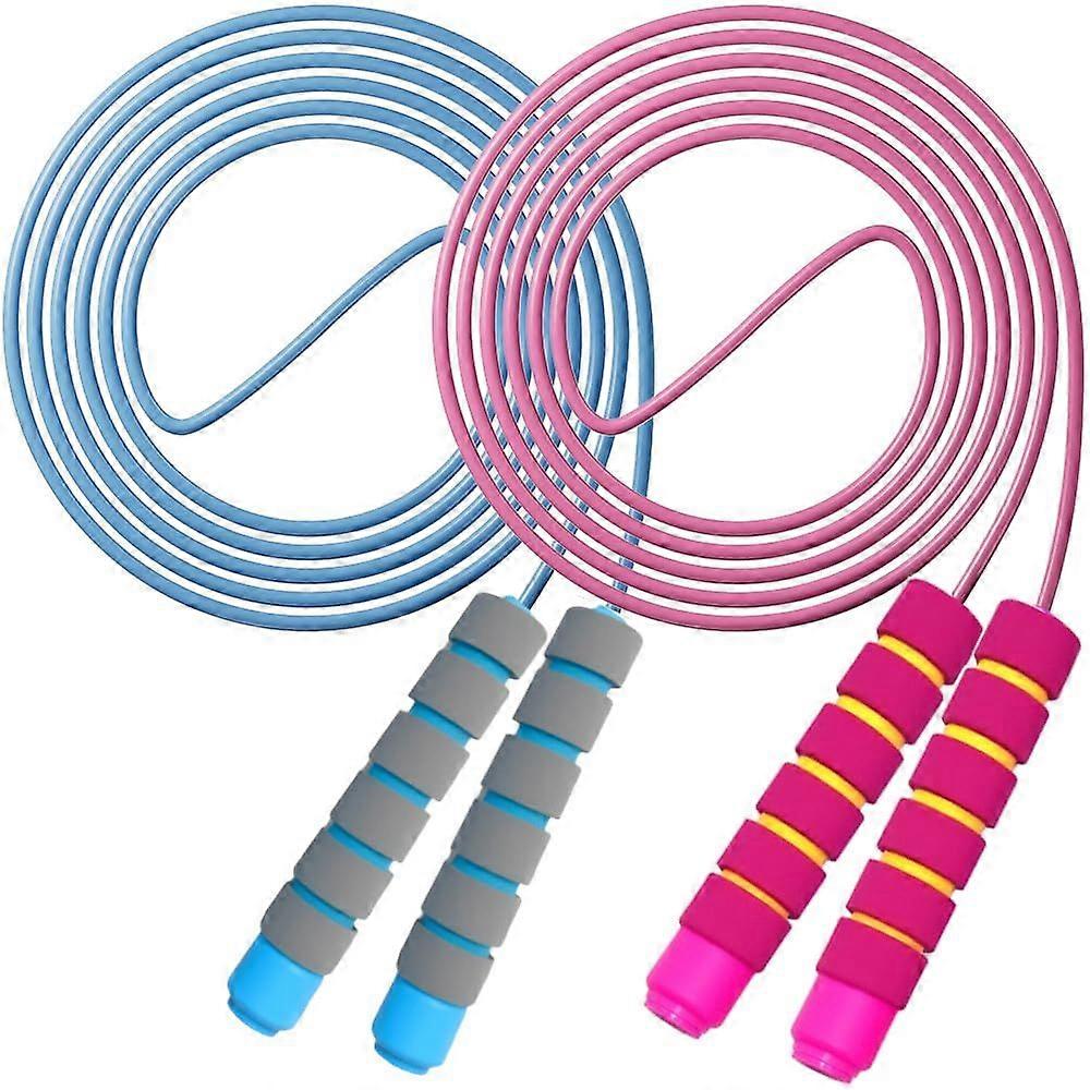 Adjustable Soft Jump Rope for Kids with Foam Handles, Fun Exercise Tool for Outdoor Play and Children's Fitness Activity.