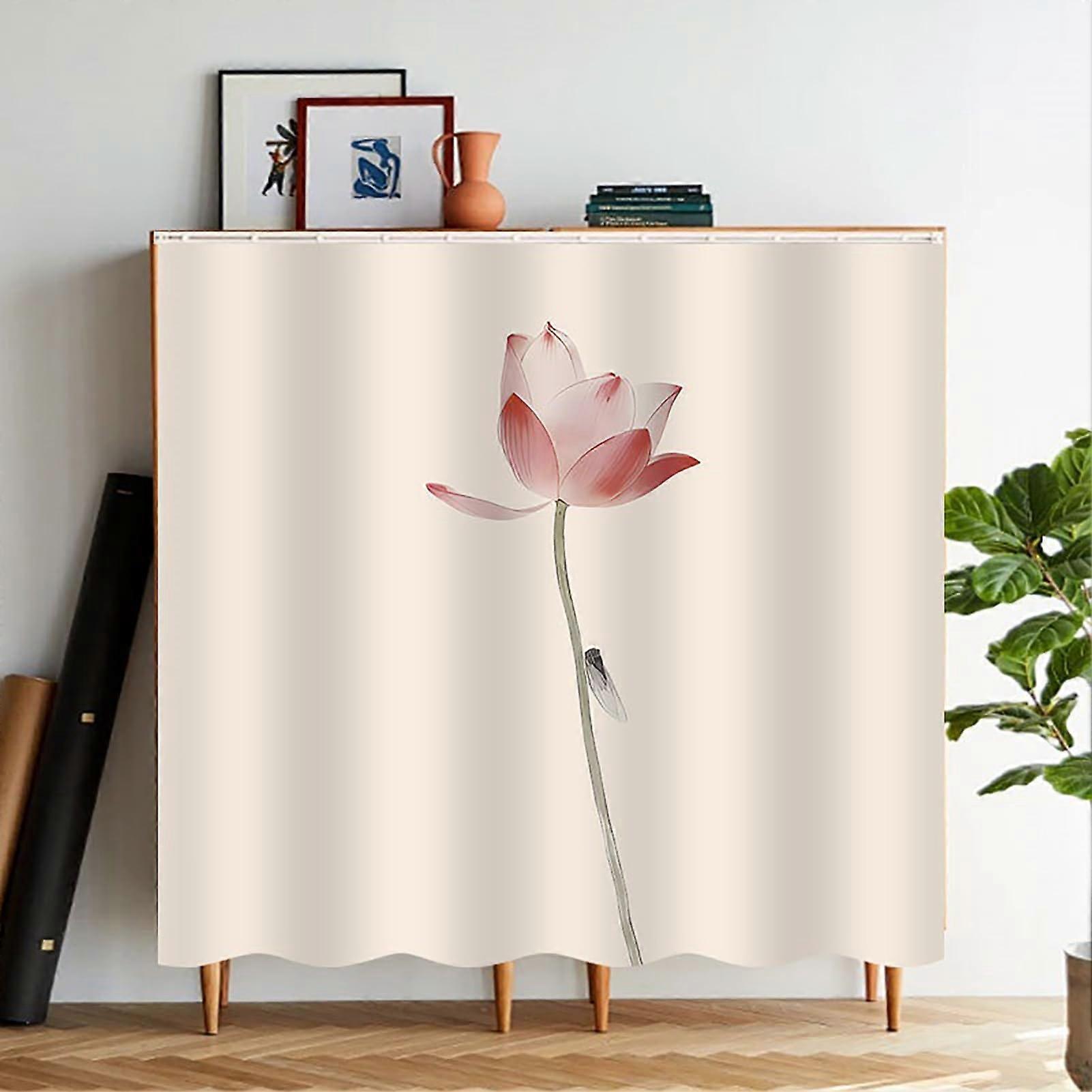 Thermal Insulated Kitchen Cabinet Curtain with Light Filtering Dust Proof Under Sink Skirt 31in