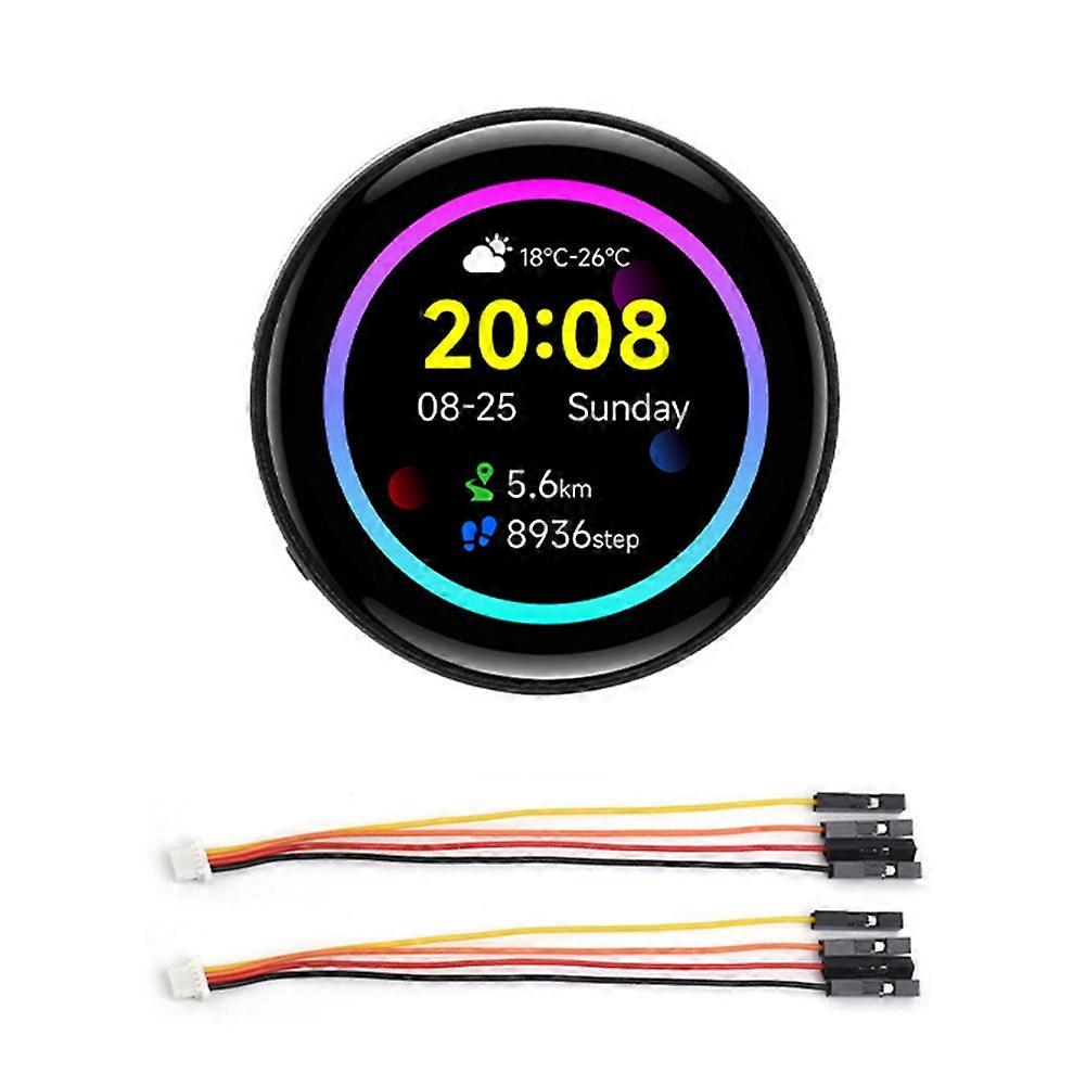 RP2350 1.43inch AMOLED Touchscreen Development Board 466x466 Built-in 6-Axis Sensor with CNC Case for HMI LVGL