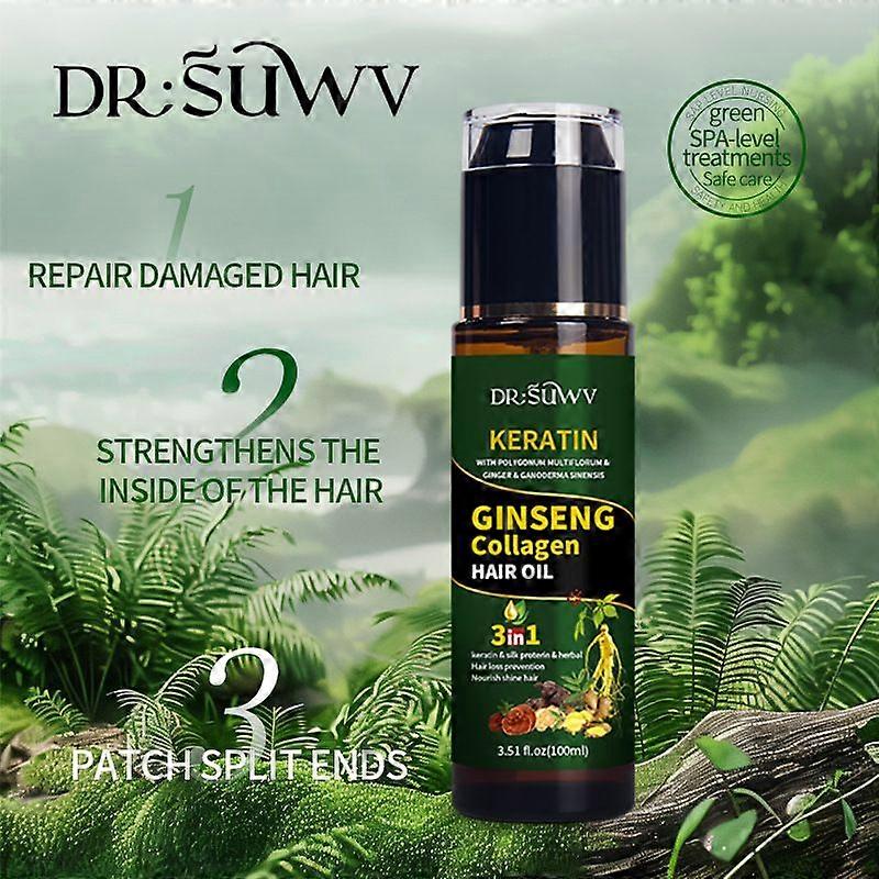 unbrand Sérum de croissance capillaire sérum capillaire au ginseng et au collagène croissance rapide