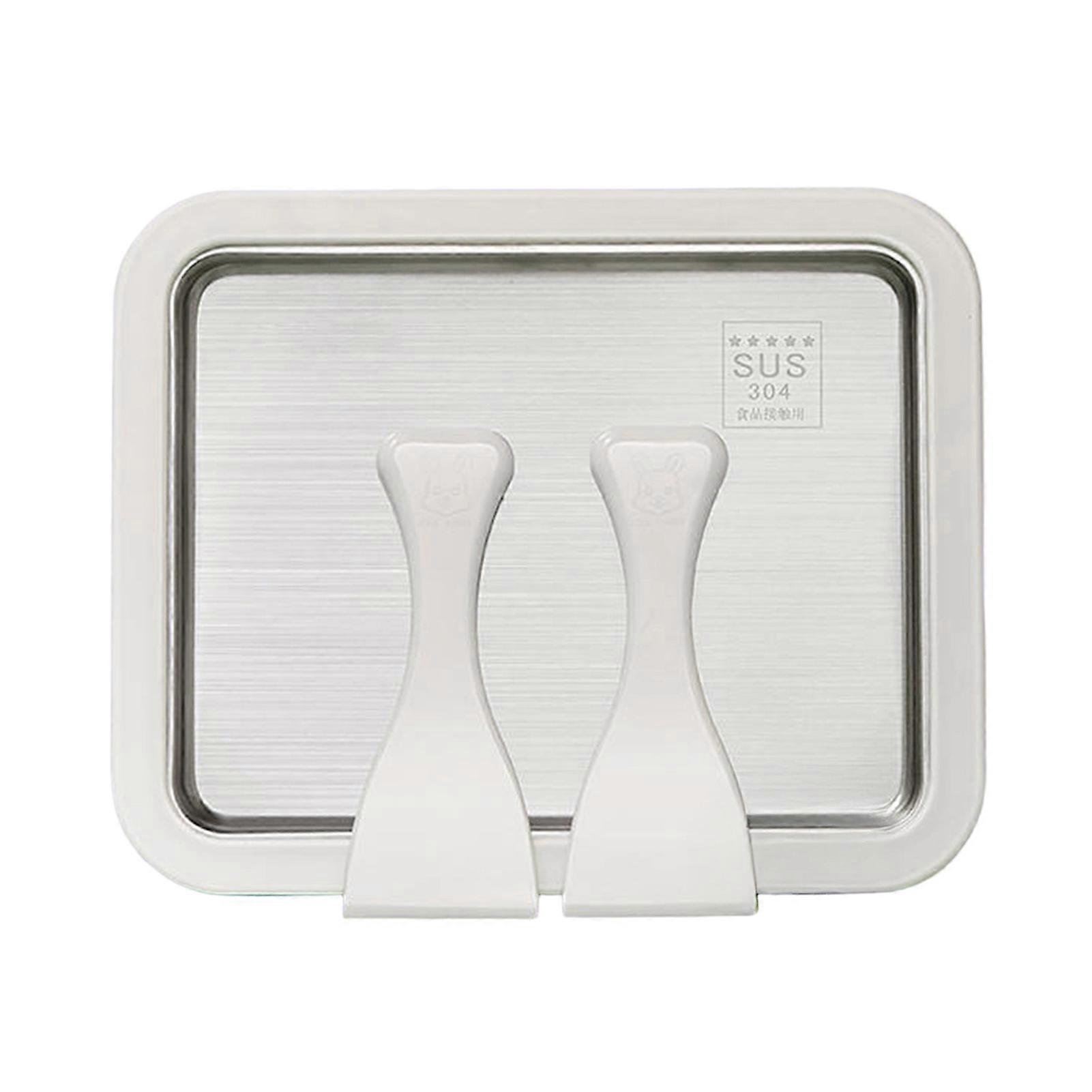 At-Home Rolled Ice Cream Maker Kit Instant Freeze Plate with Scrapers