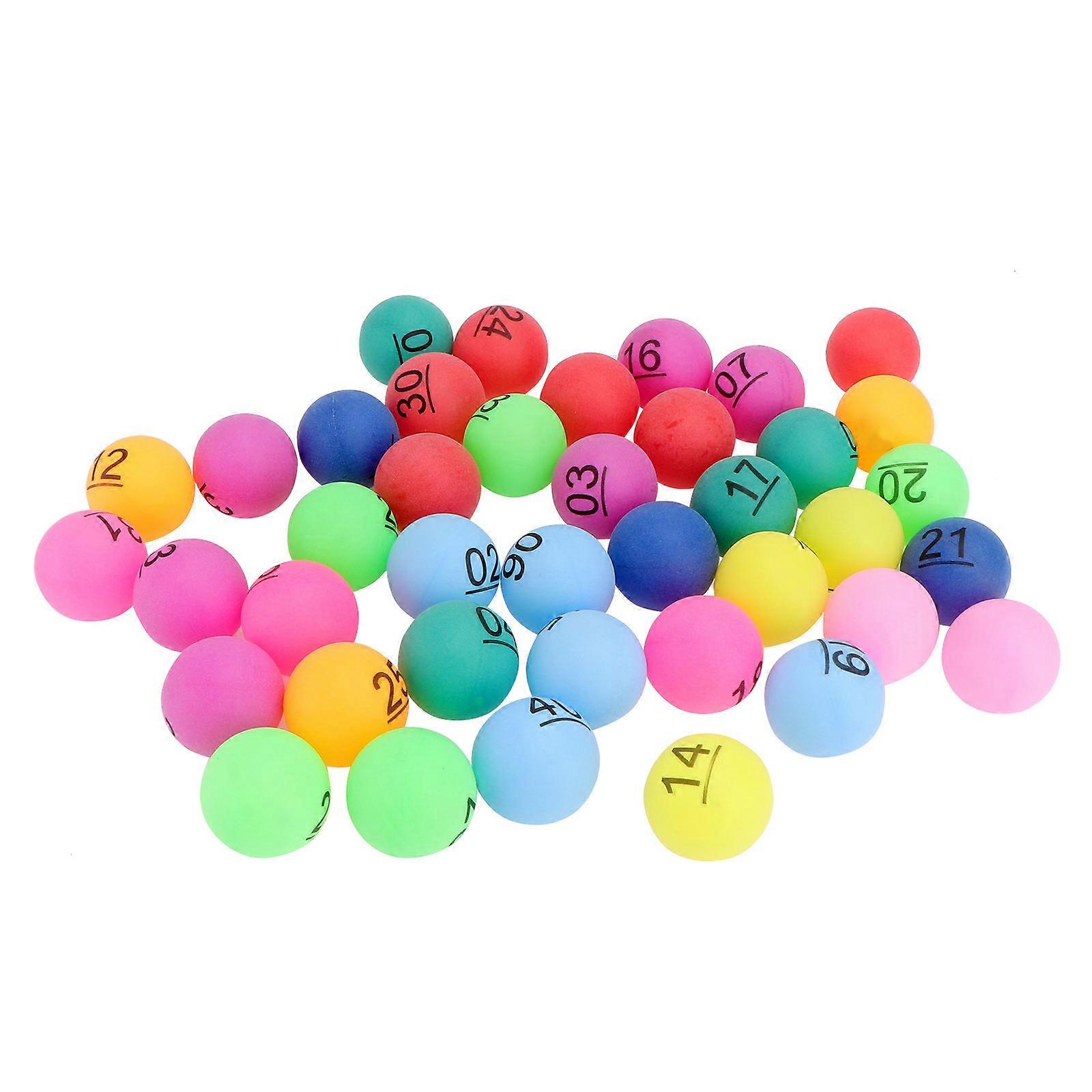 30Pcs Colorful Numbered Balls 1 to 30 for Raffle Drawing Party Activities