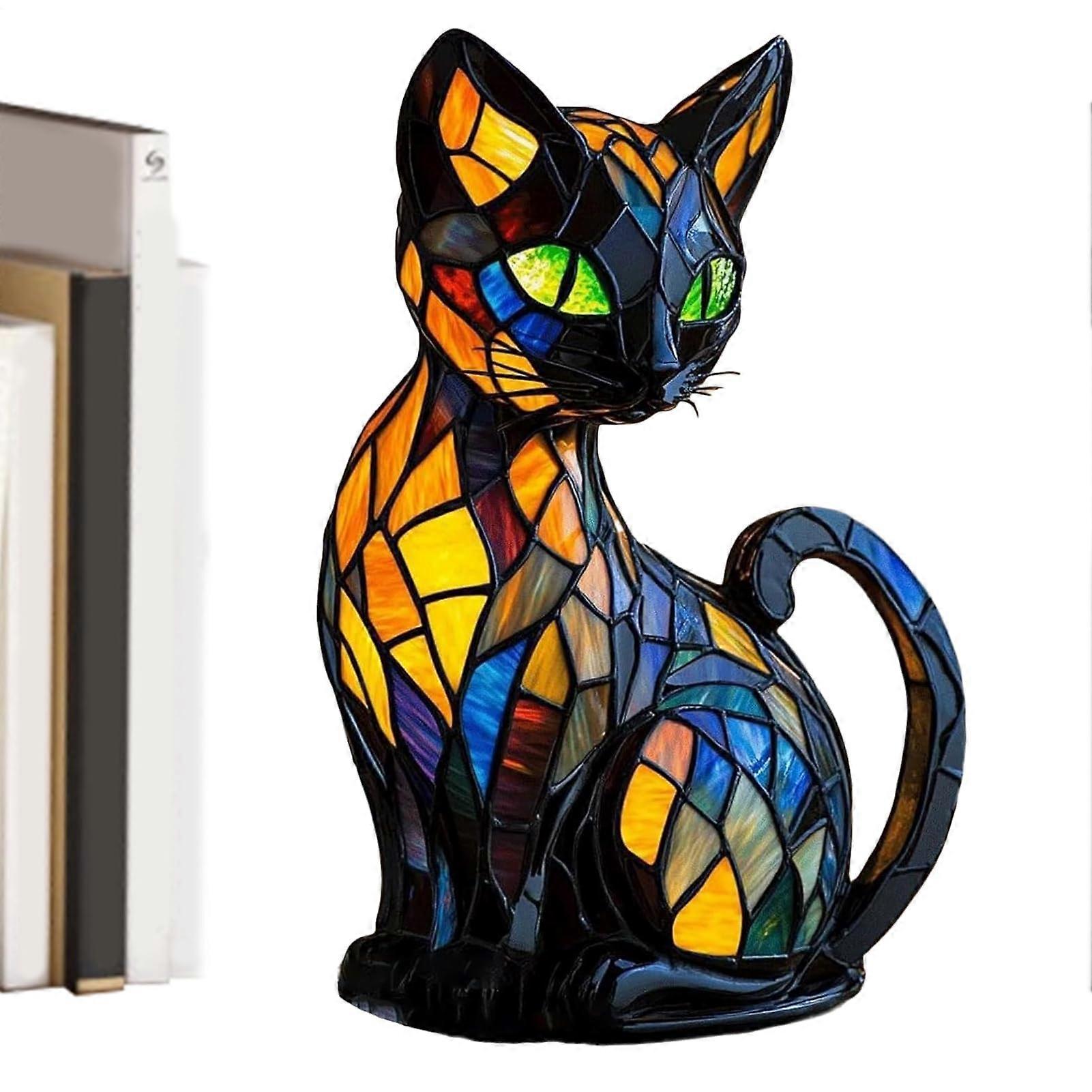 Animal Table Lamp with Artistic Resin Design and Soft LED Light for Bedroom or Living Room