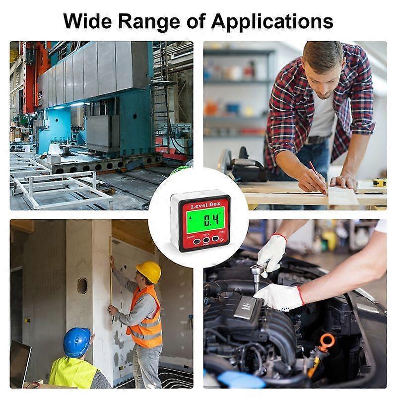Digital Level Box Protractor Angle Finder 90 Degree Level Gauge