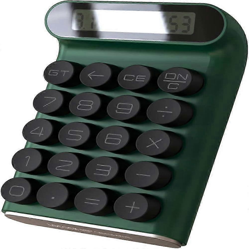Portable Mechanical Switch Calculator with 10-Digit LCD Display for Daily and Office Use