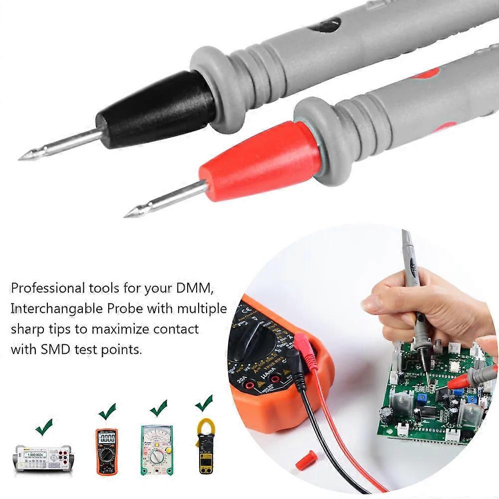 Digital Multimeter Probe Test Leads 1000V 10A Universal Needle Tip Multi Meter Tester Lead Probe Wire Pen Cable