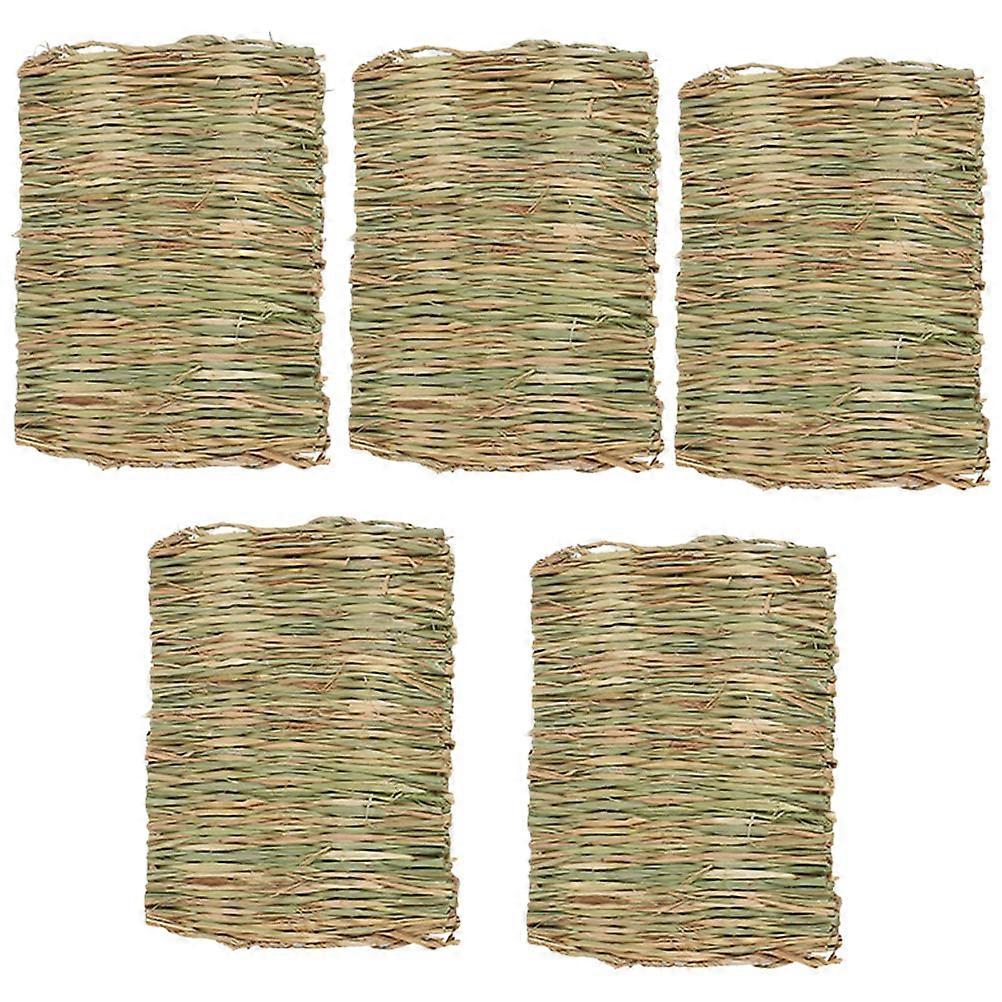 Rabbit Grass Mat Woven Bed Mat for Nesting 20Pcs Natural Grass