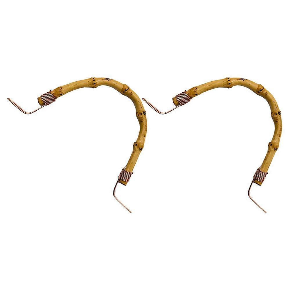 Teapot Handle Replacement Bamboo Material for Household Use 2Pcs Kit