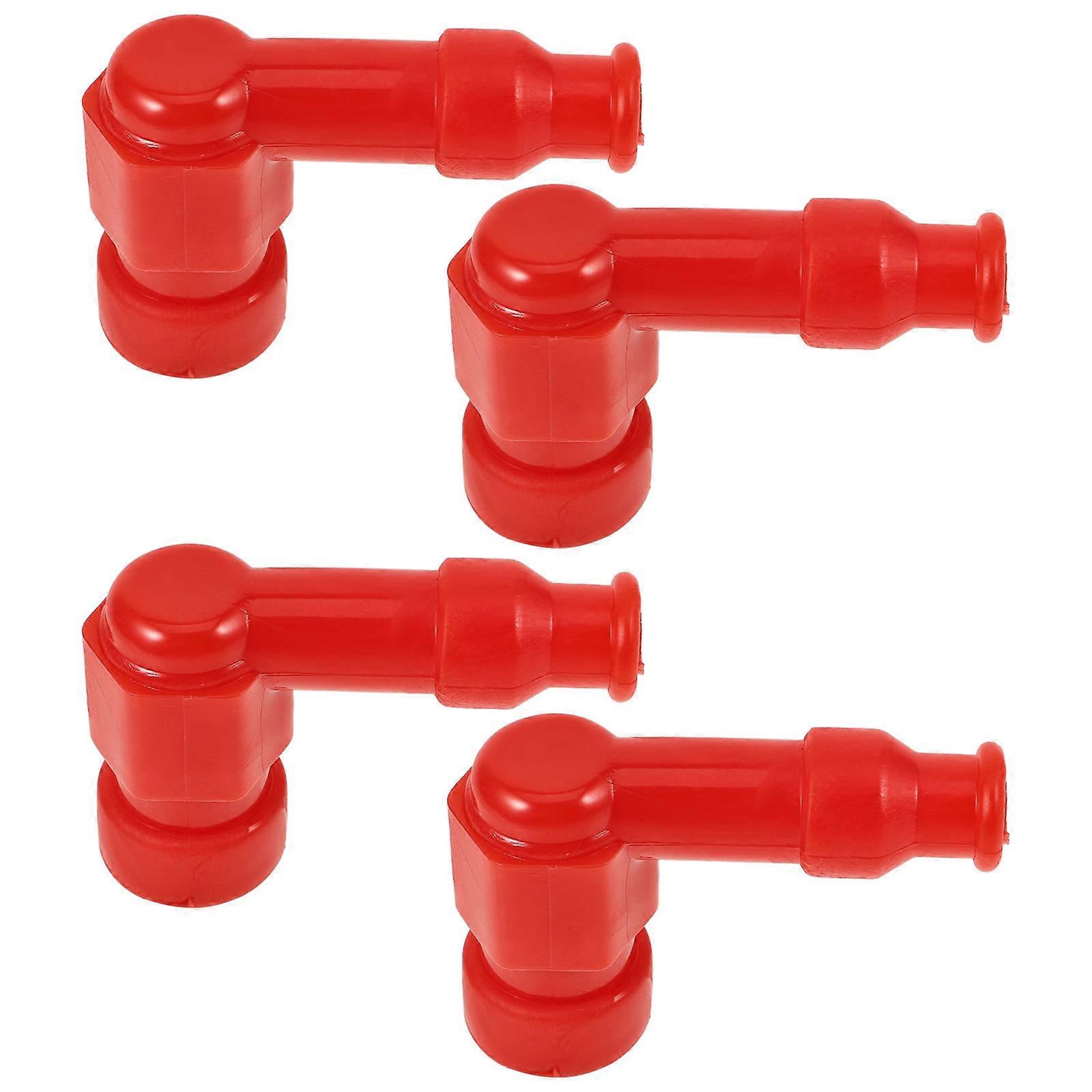 Red Plug Cap Waterproof Plug Cap Protector 10Pcs