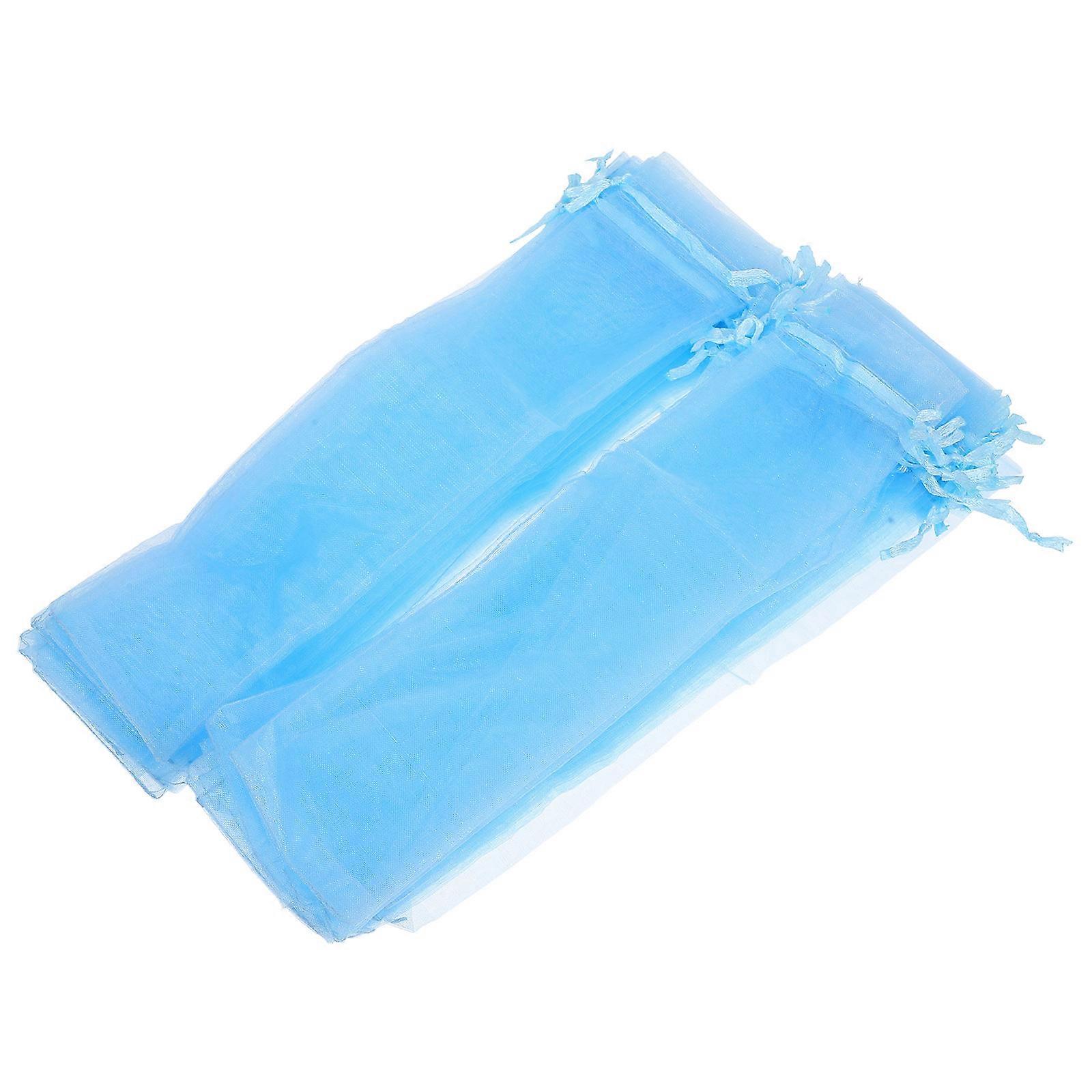 Gauze Mesh Drawstring Bags for Storage Use 50Pcs Closure