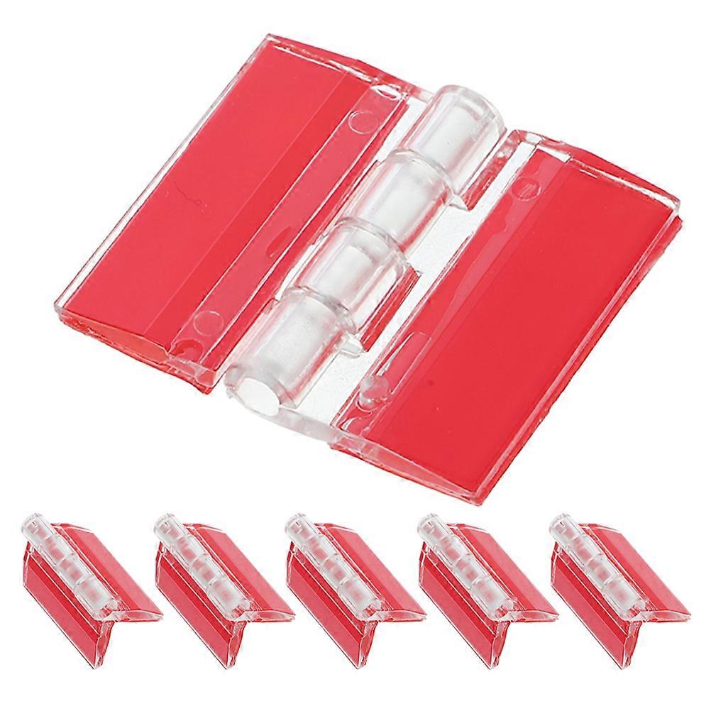 Self Adhesive Clear Acrylic Hinges for DIY Use 6Pcs Cabinet Hinges