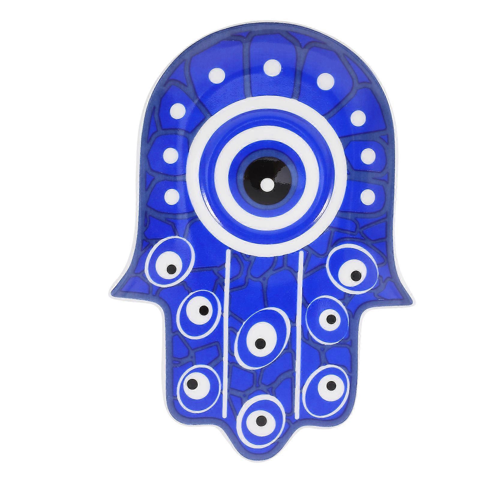 Keramiktablett mit bösem Blick für Schmuck, blau