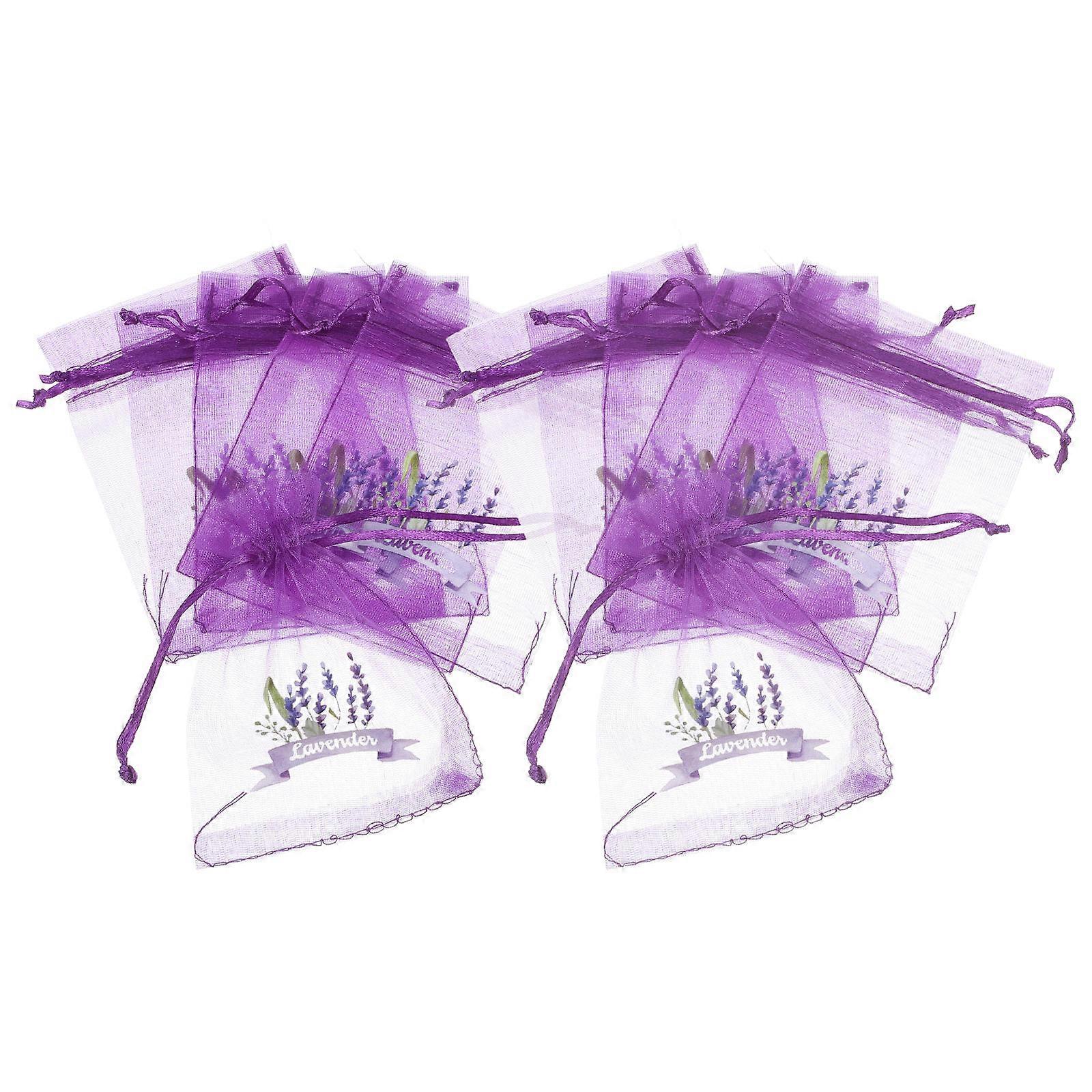Lavender Sachet Bags Drawstring Mesh Bags for Storage 20Pcs