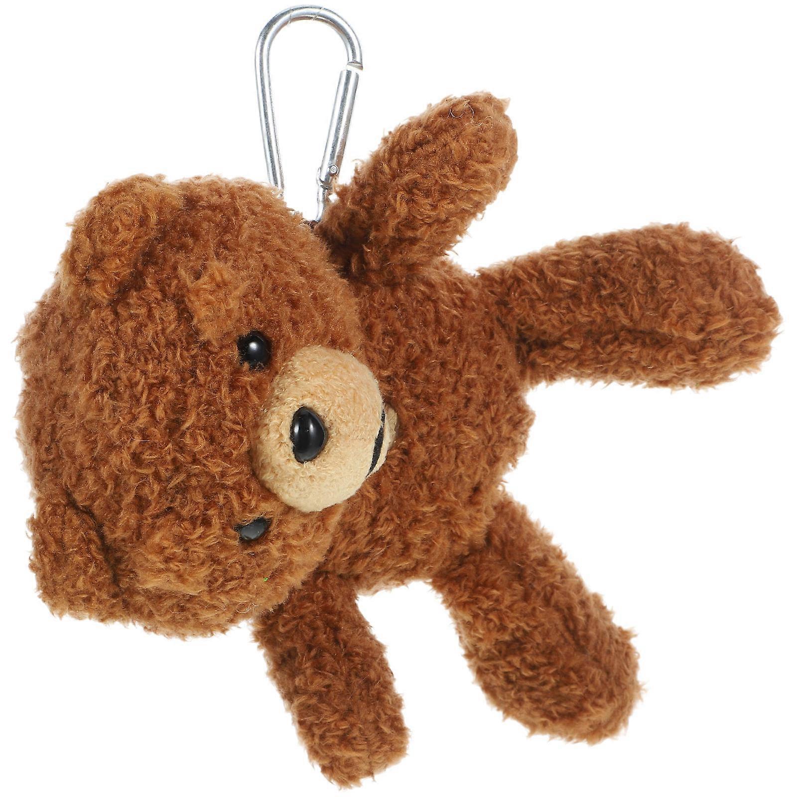 Brown Plush Earphone Case Cover for 2Pcs Protective Cover