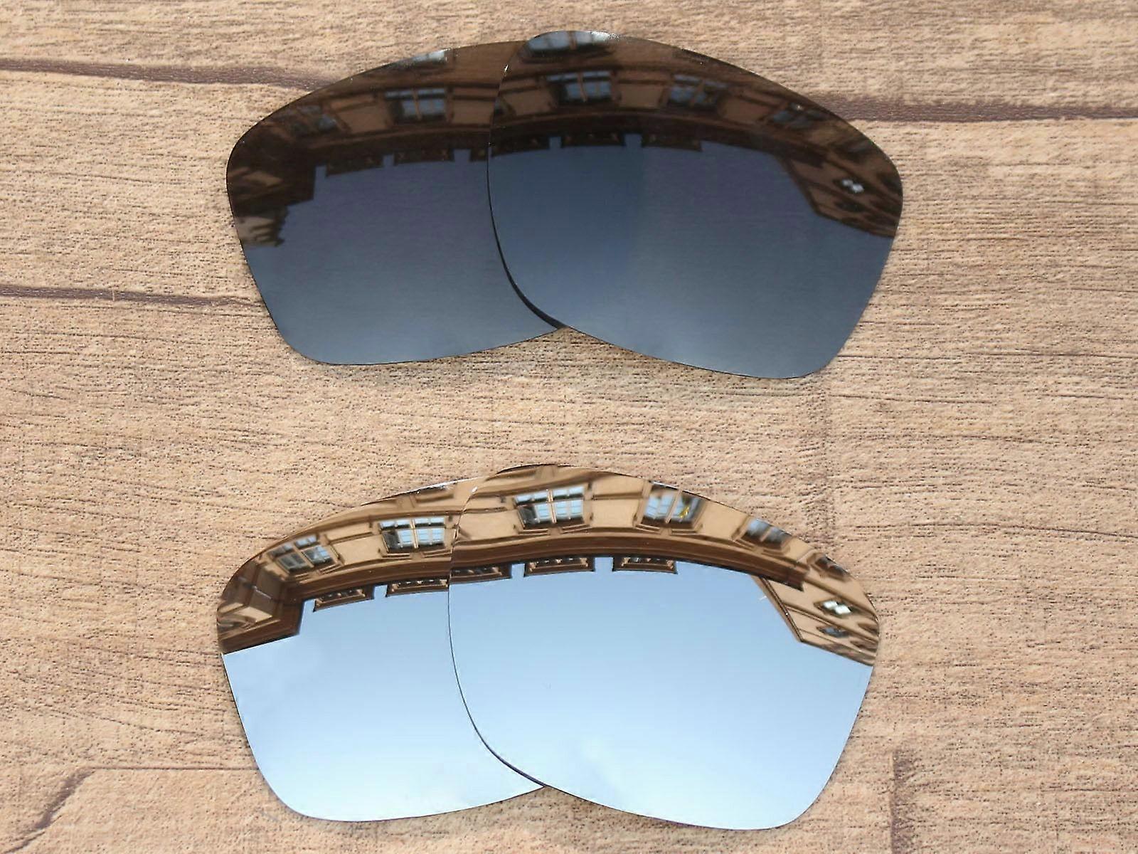 Vonxyz Polarized Lens for-Oakley Sliver OO9262 Retro Black+Silver-Combo Pack