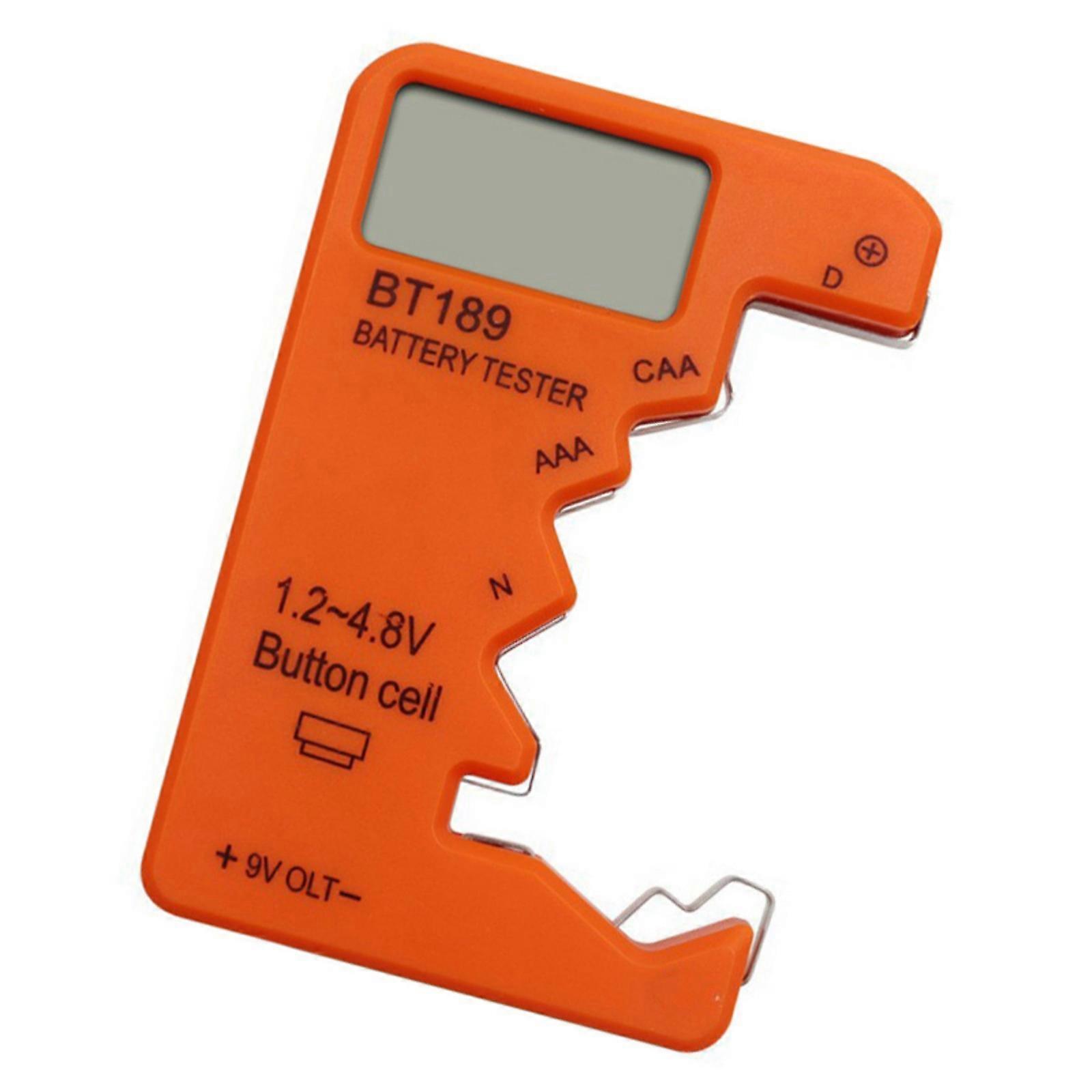 Small  Battery Checker Efficient Battery Tester Battery Meter Essential Tool for Regular Battery Health Monitoring  Orange