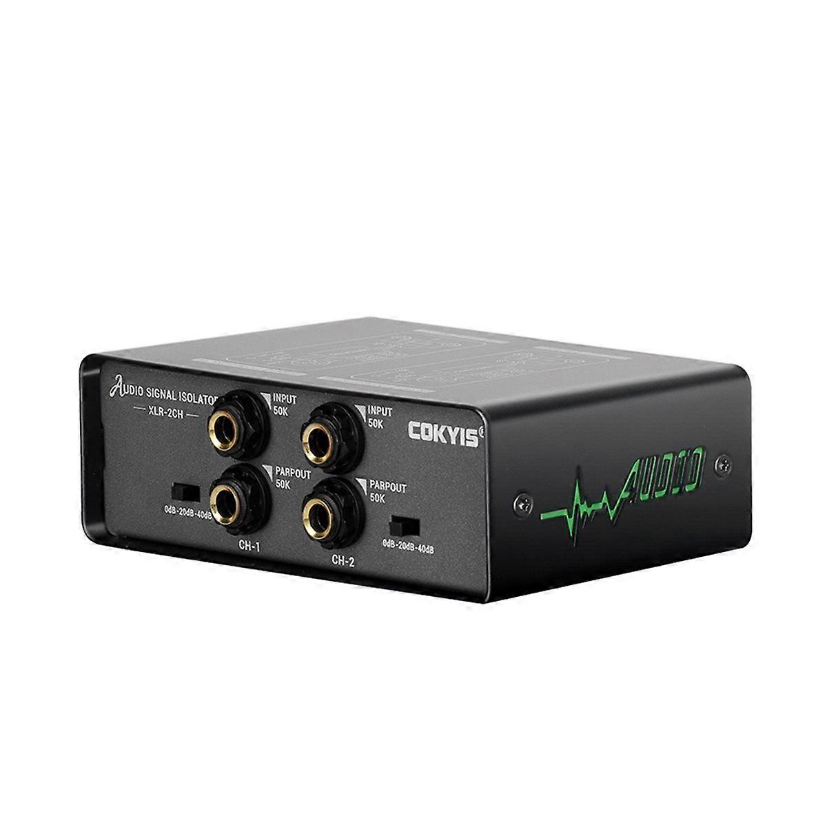 Audio Isolator Three Level Gain Adjustment Effectively Noise Current Dual Channel Isolation