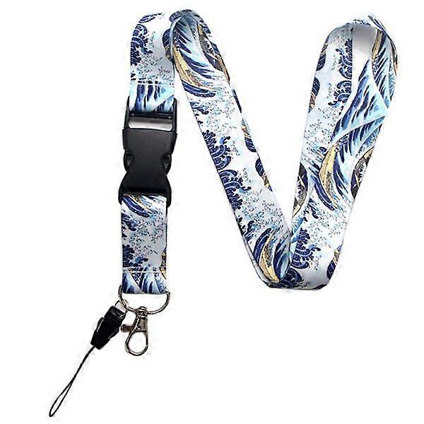 Kanagawa Water Keychain Blue