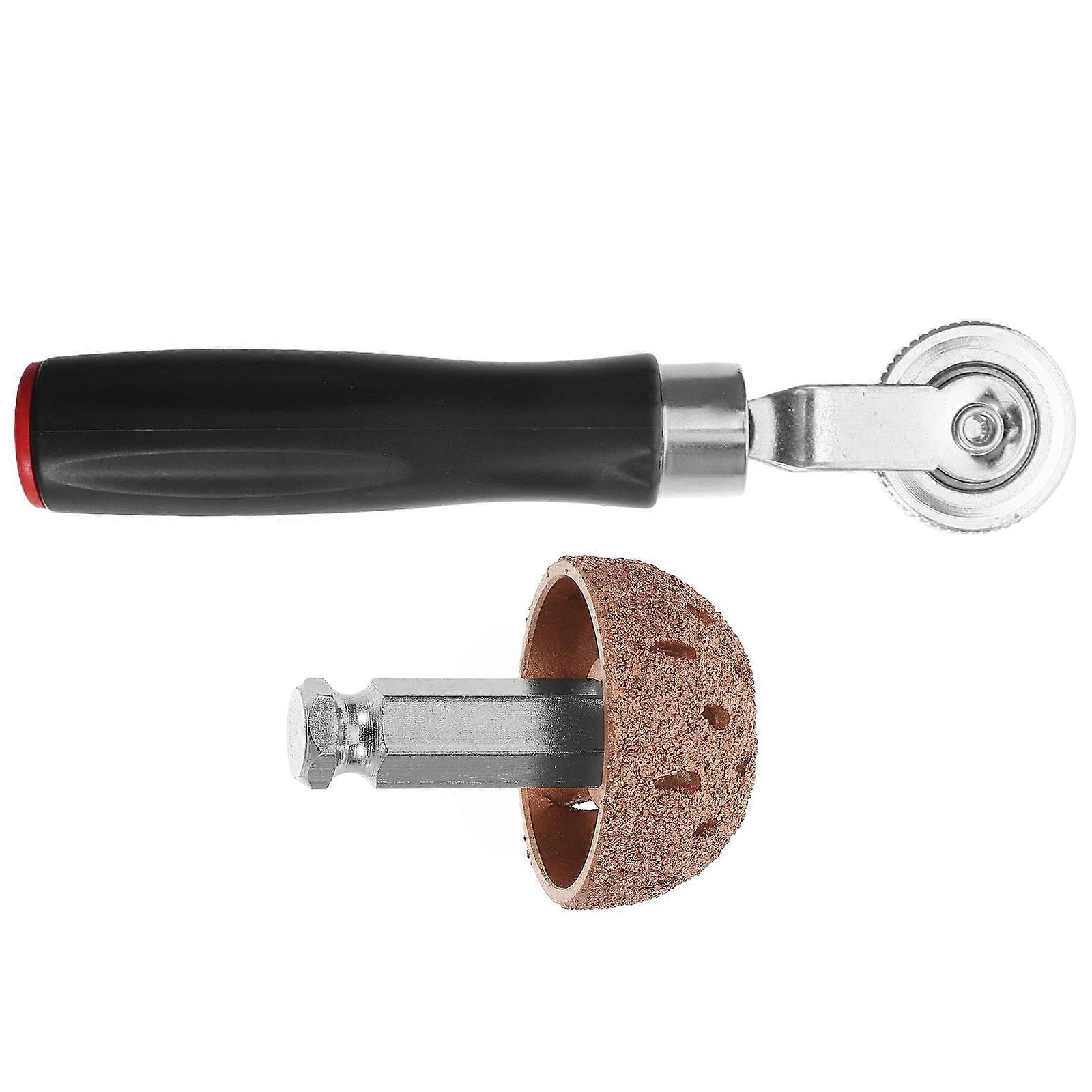 Tire Repair Patch Tools for Car 1Set Tire Patch Roller Grinding Wheel Kit