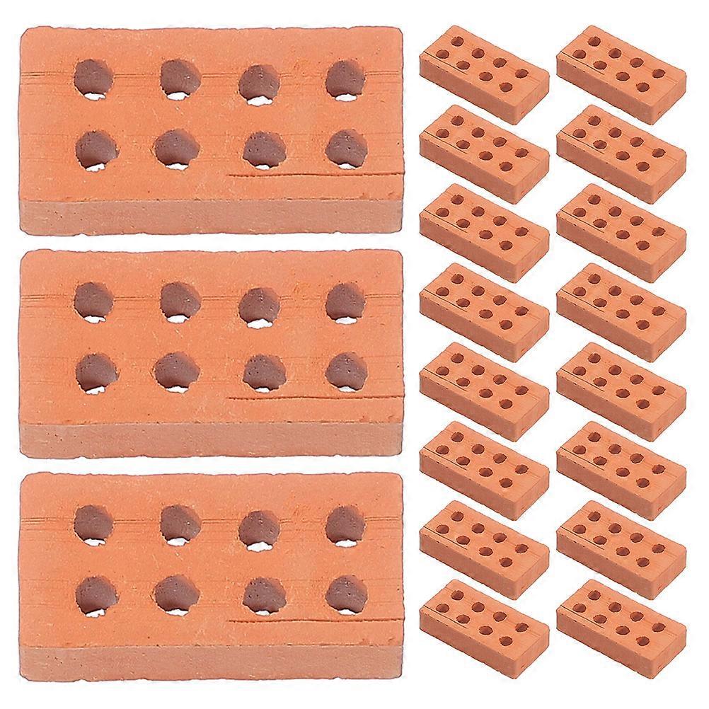 Bricks for Landscaping Simulation Miniature Building Models for Decoration 100Pcs