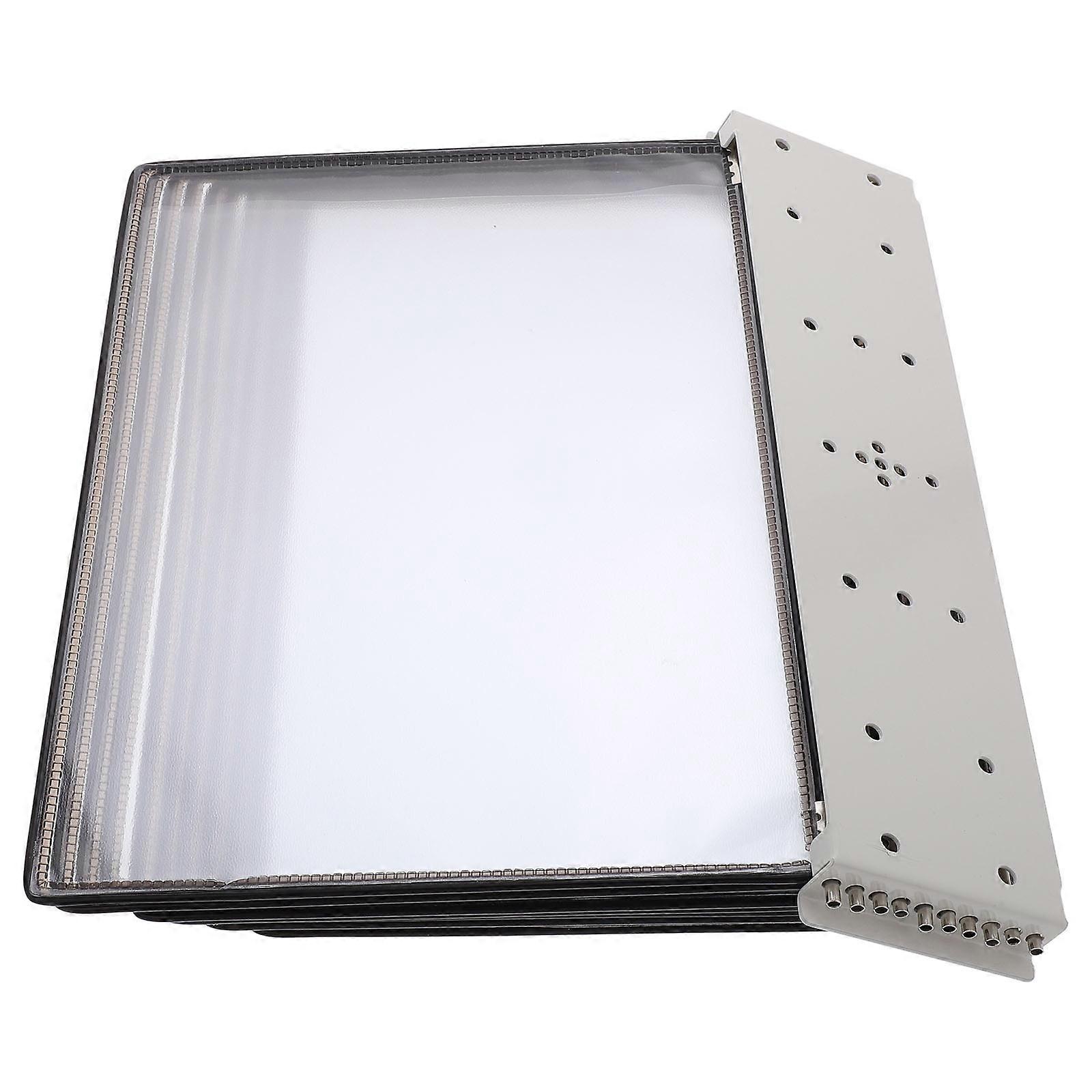 Office Wall-Mounted Flip File Folder for Document Storage Reference 10-Page