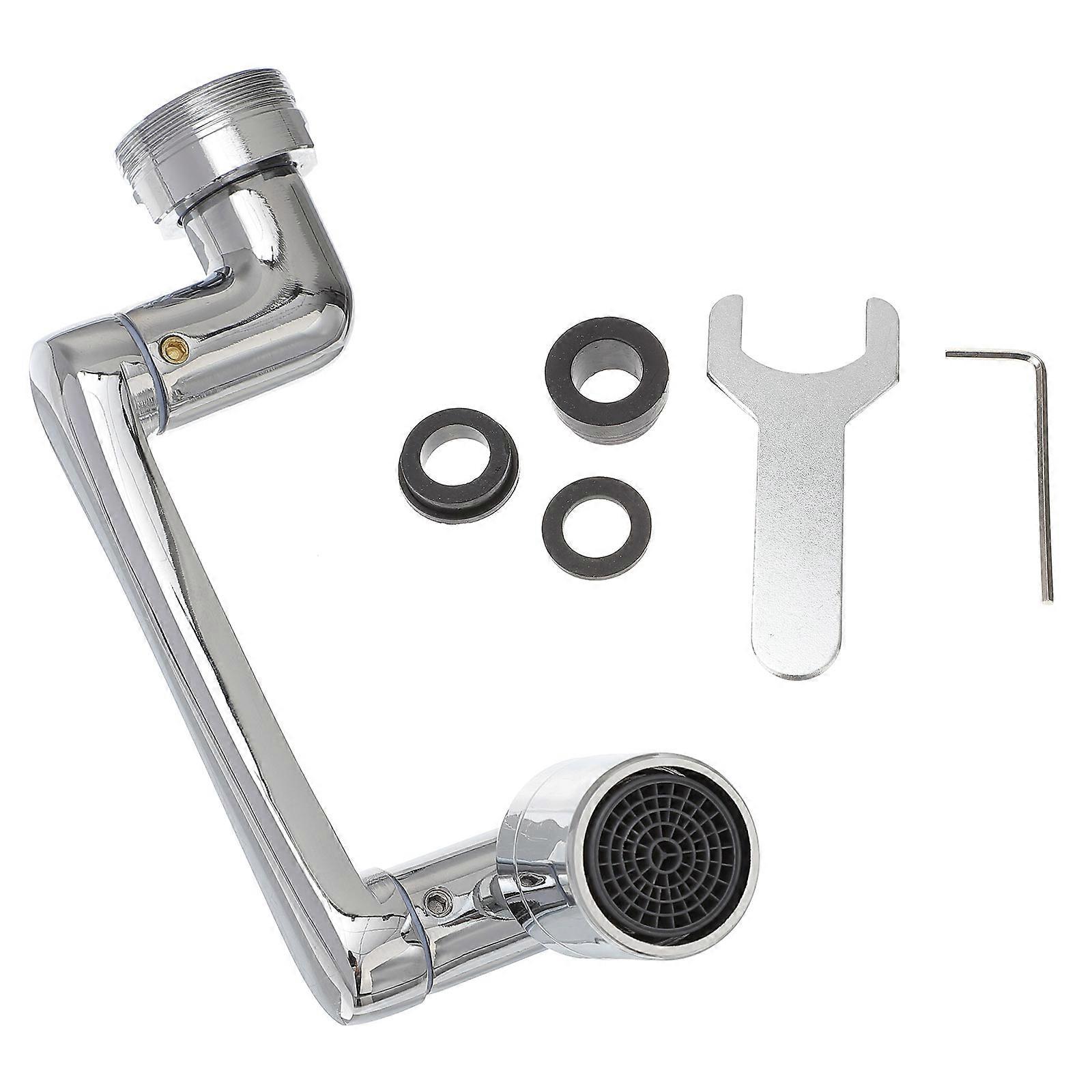 Robot Arm Faucet Extender Faucet Adapter for Home Use 4Sets Silver