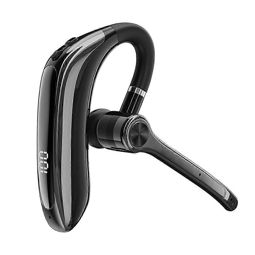 Wireless Handsfree Phone Headphones With Dual Microphone Bluetooth ENC Headset Noise Cancelling For Business Driving Black